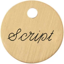 1'' Round Halter Tag