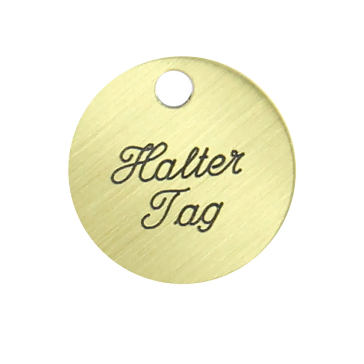 1'' Round Halter Tag