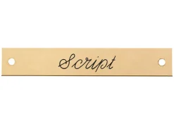 Beveled Edge Halter Nameplate - 1 or 2 lines