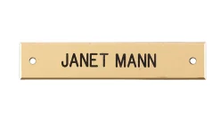 Beveled Edge Saddle Nameplate
