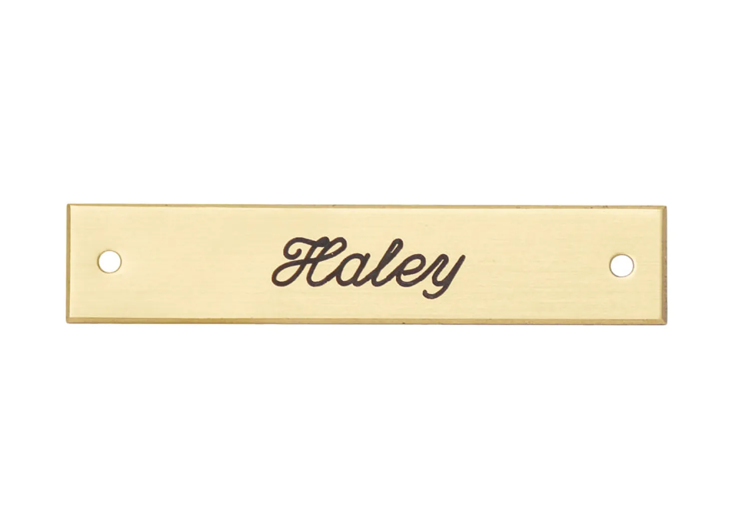 Beveled Edge Saddle Nameplate