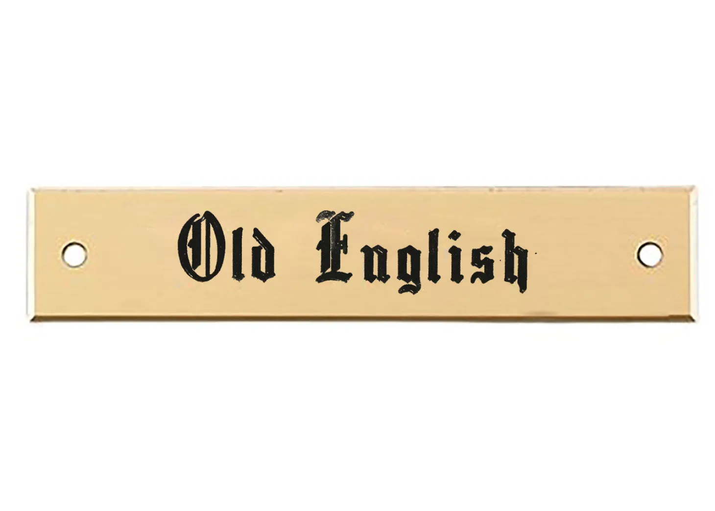 Beveled Edge Saddle Nameplate