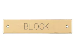 Beveled Edge Saddle Nameplate