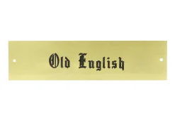 Brass Halter Nameplate - 3 lines