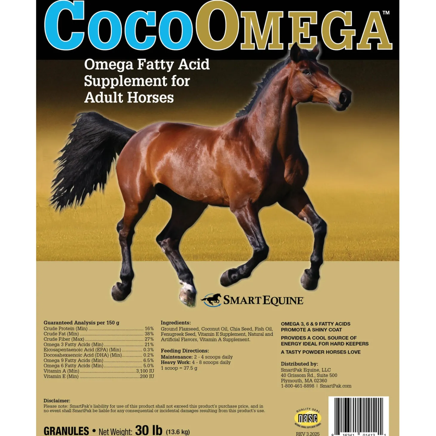 CocoOmega™ by SmartEquine™ - 30 lbs.