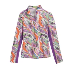 CoolBlast® 100 Kids’ Noma Long Sleeve Print Shirt
