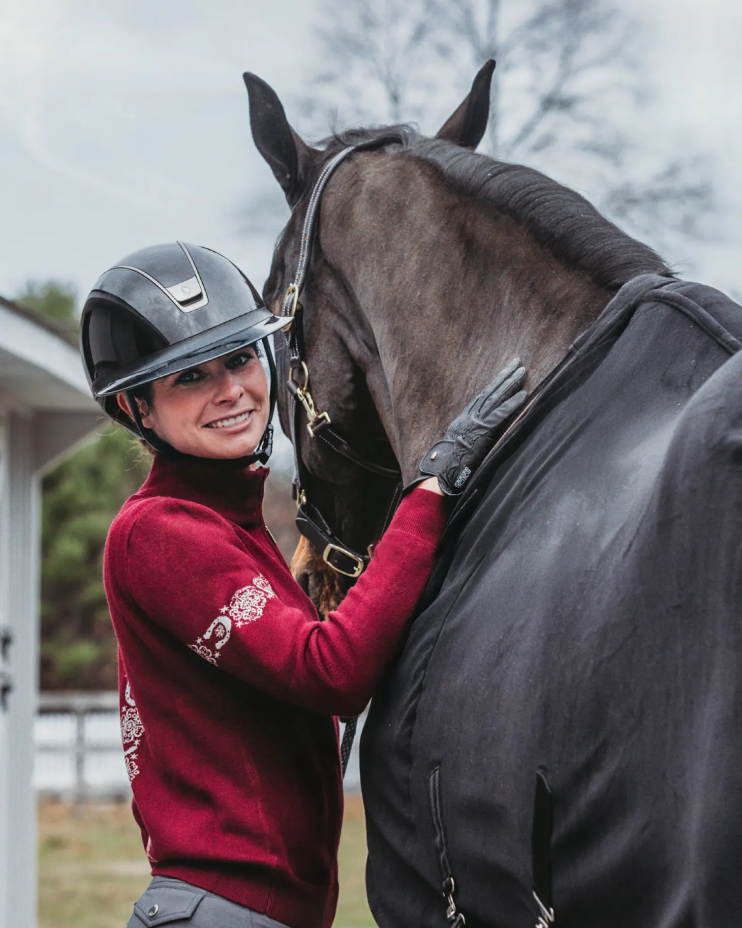 Dancing Equestrian Ladies’ "Snowflake" Sweater