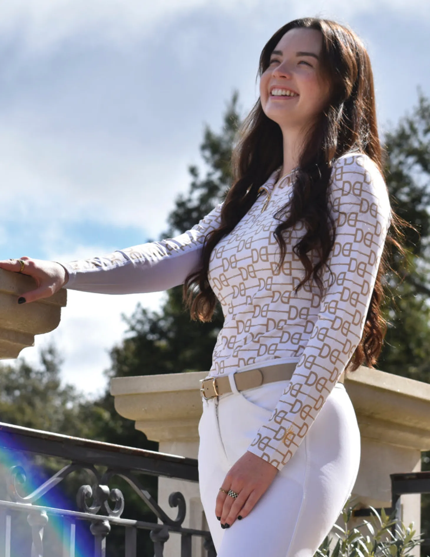 Dancing Equestrian Signature Long Sleeve Shirt