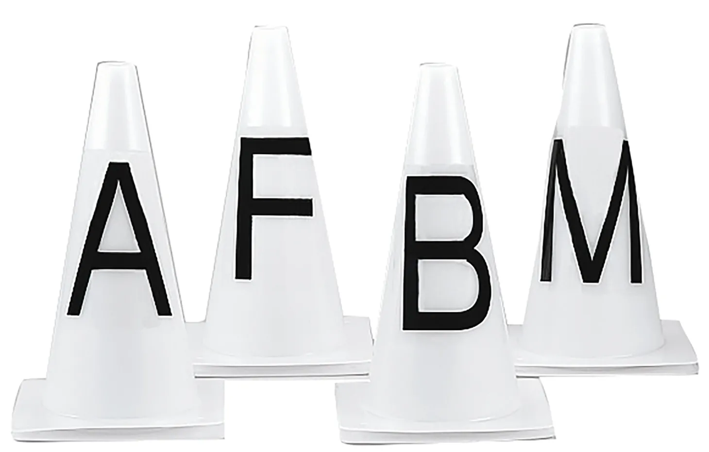Dressage Letter Training Cones, Set of Eight