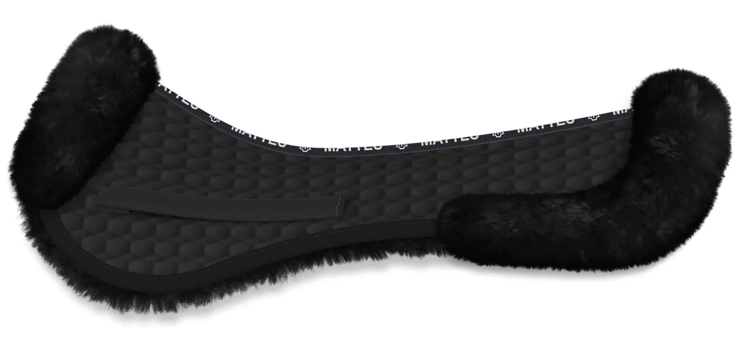 E.A. Mattes Platinum EWWA Sheepskin All-Purpose Half Pad with Rear Trim