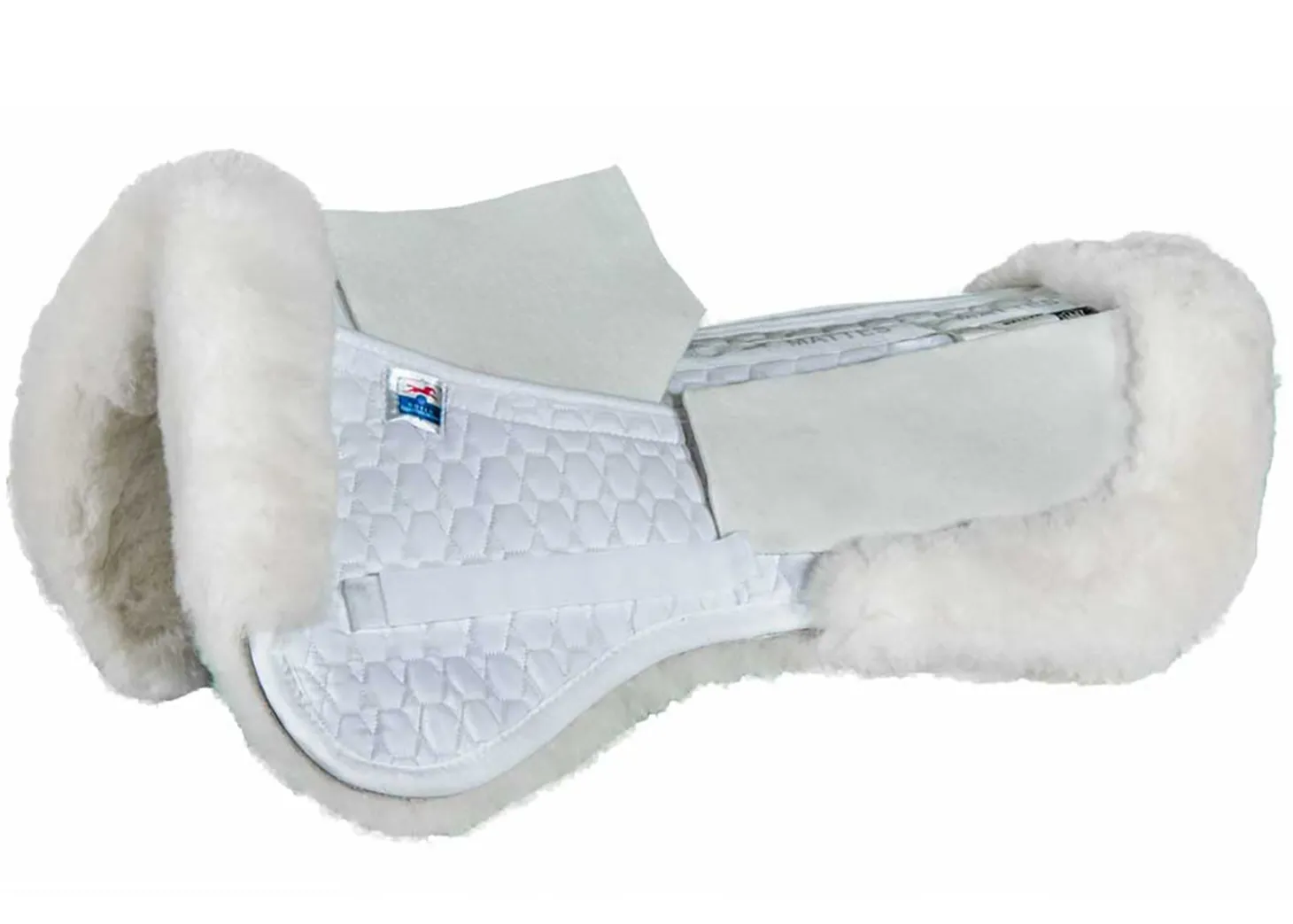 E.A. Mattes PM All-Purpose Correction Half Pad with Sheepskin Panels & Rear Trim