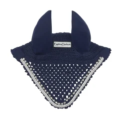 Equine Couture™ Fly Bonnet with Piping and Crystals