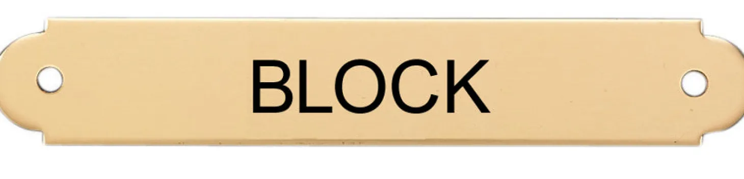 Fancy Halter Nameplate - 1 or 2 lines