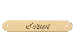 Fancy Halter Nameplate - 1 or 2 lines