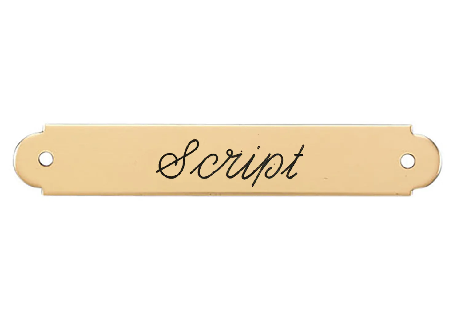 Fancy Halter Nameplate - 1 or 2 lines