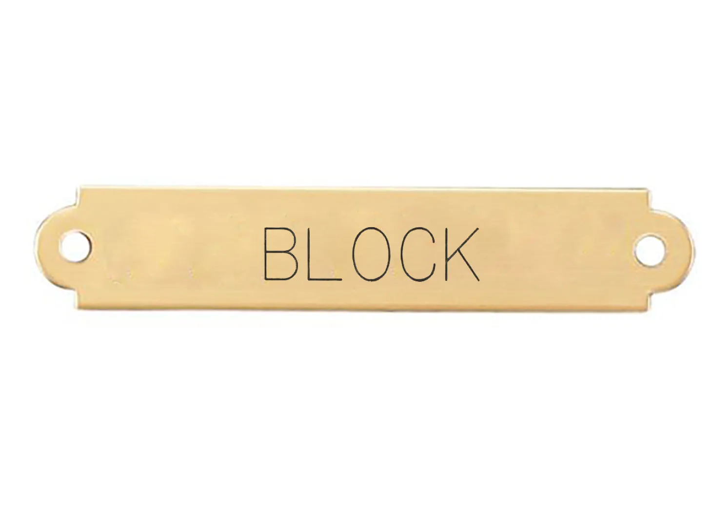 Fancy Saddle Nameplate