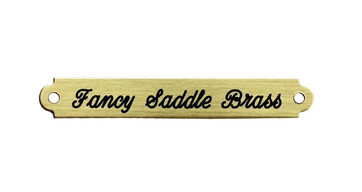 Fancy Saddle Nameplate
