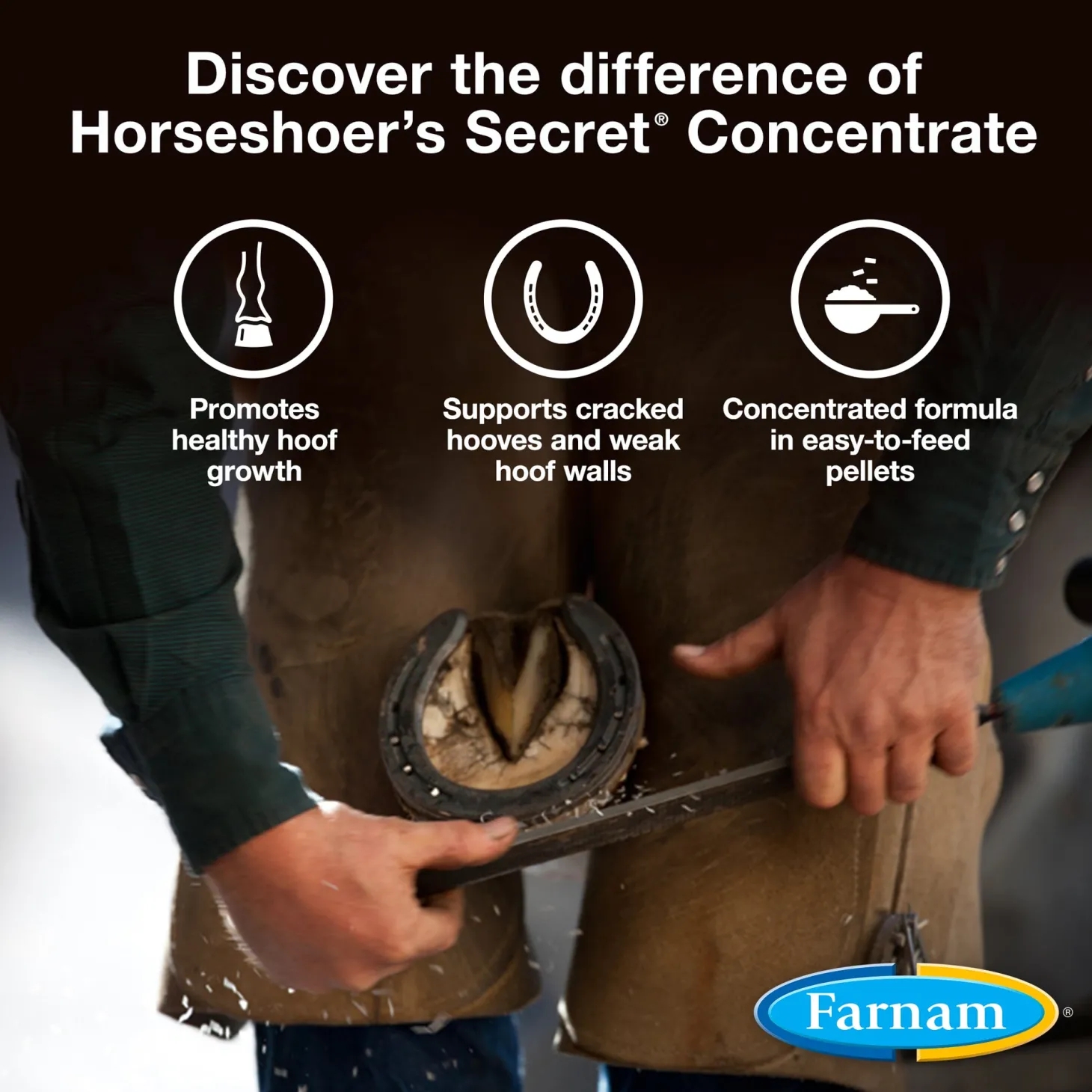 Farnam® Horseshoer’s Secret® Concentrate Pelleted Hoof Supplement