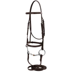 HDR Advantage Fancy Raised Snaffle Bridle with Laced Reins