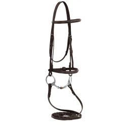 HDR Advantage Fancy Raised Snaffle Bridle with Laced Reins