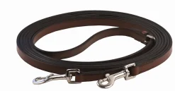 Henri de Rivel Breastplate Draw Reins - Full Leather with Breastplate Snap