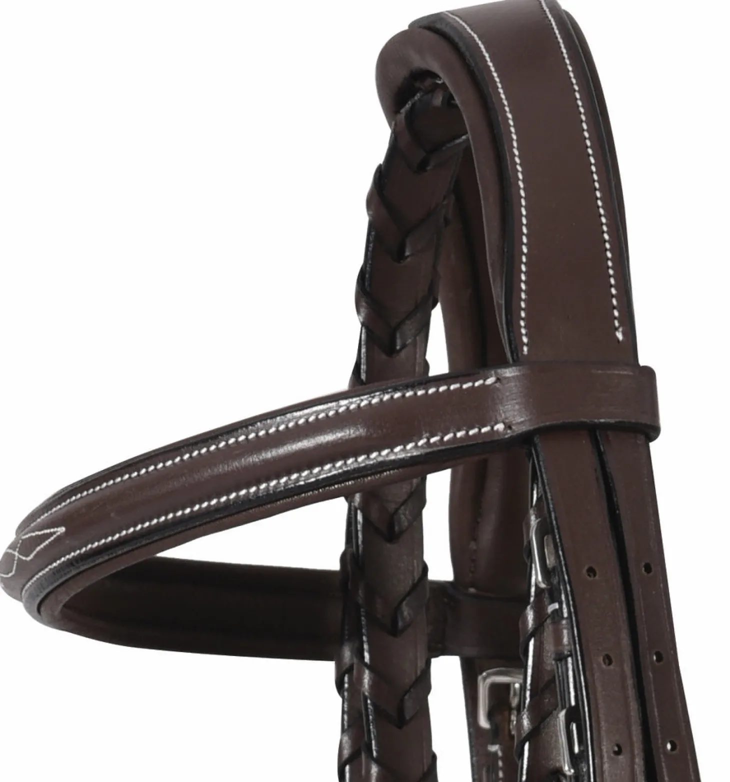 Henri de Rivel Pro Mono Crown Fancy-Stitched Padded Bridle with Laced Reins