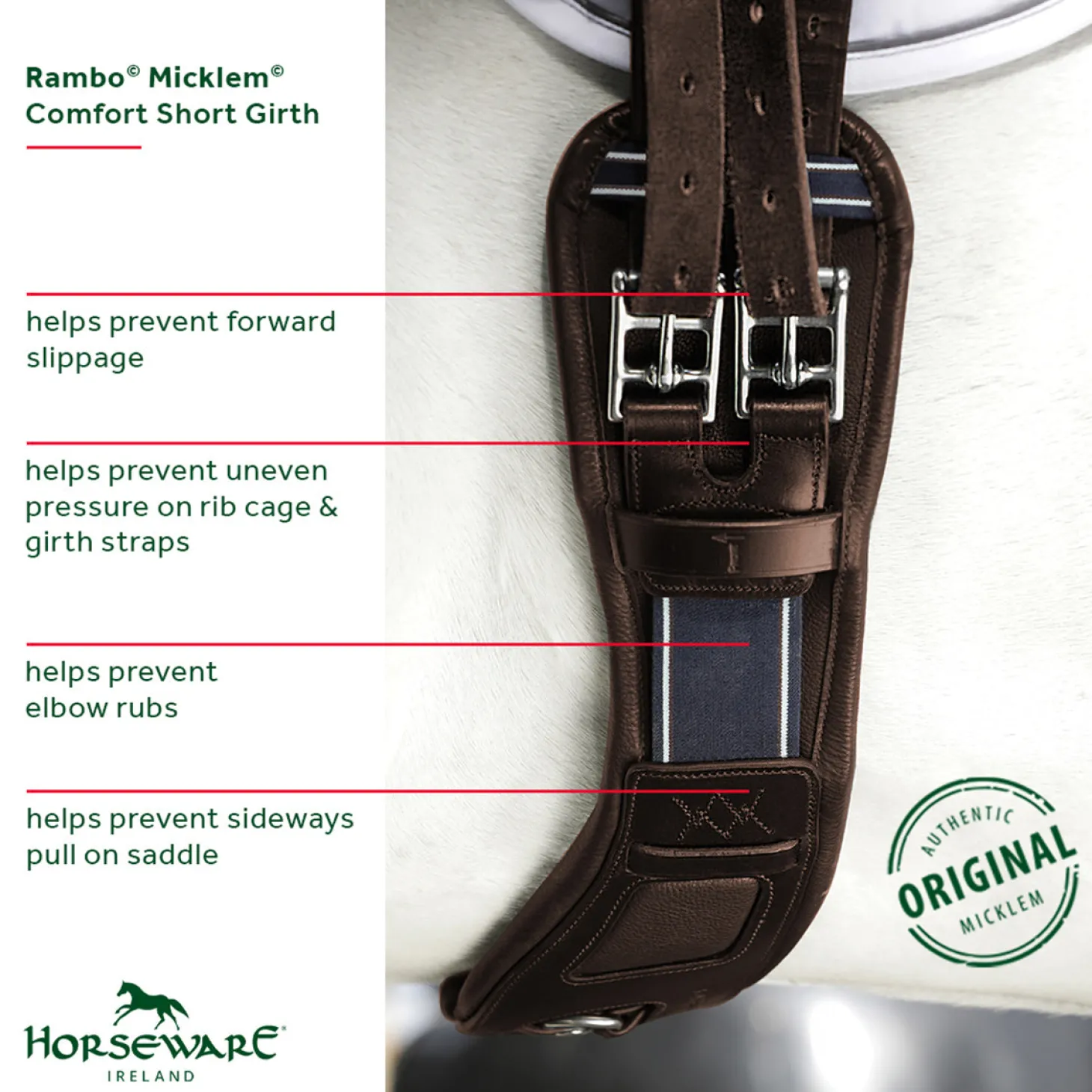 Horseware® Ireland Rambo® Micklem® Short Comfort Girth