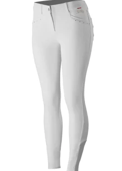 Horze Ladies’ Olivia Knee-Patch Breech with Silicone Grip