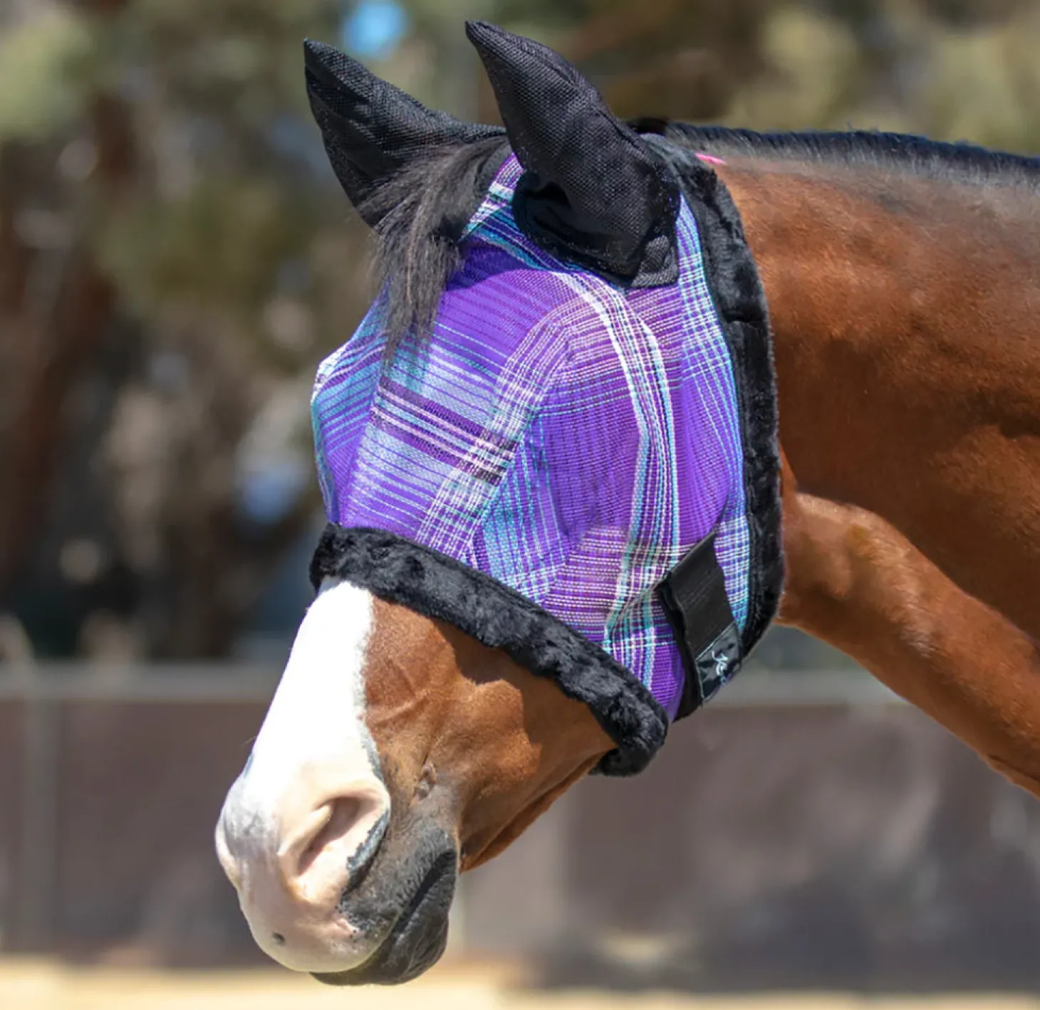 Kensington™ Signature Fly Mask with Plush Fleece, Ears & Forelock Hole