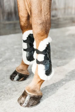 Kentucky Horsewear Vegan Sheepskin Elastic Tendon Boots with Bamboo