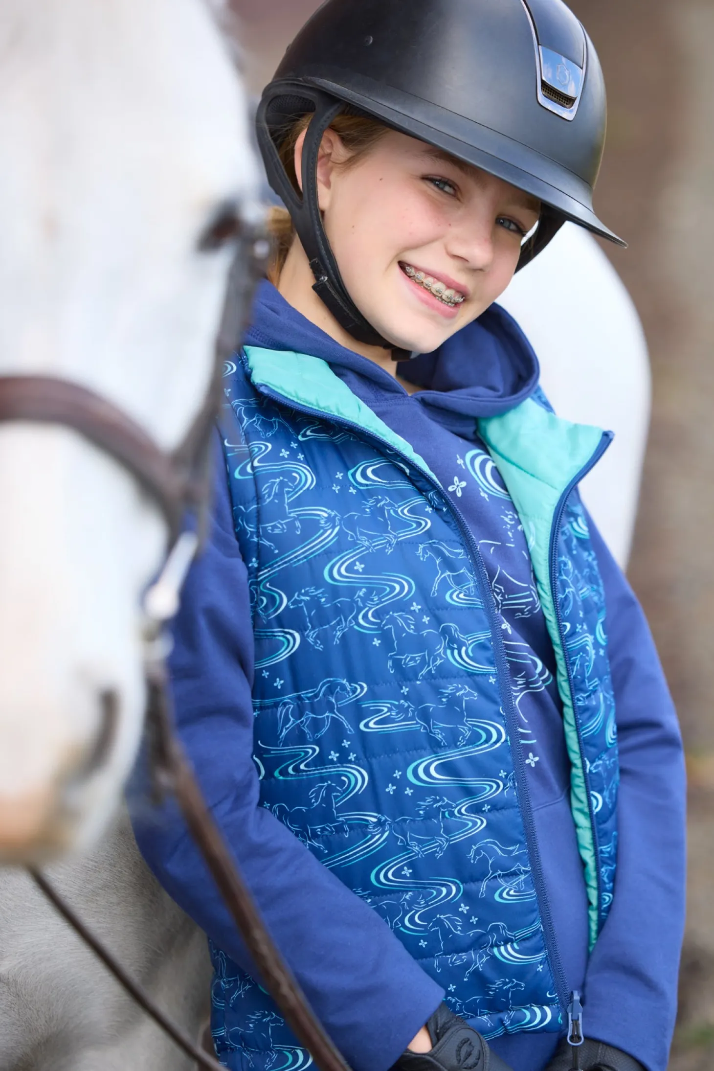 Kerrits® Kids' Ride The Wind Reversible Quilted Vest