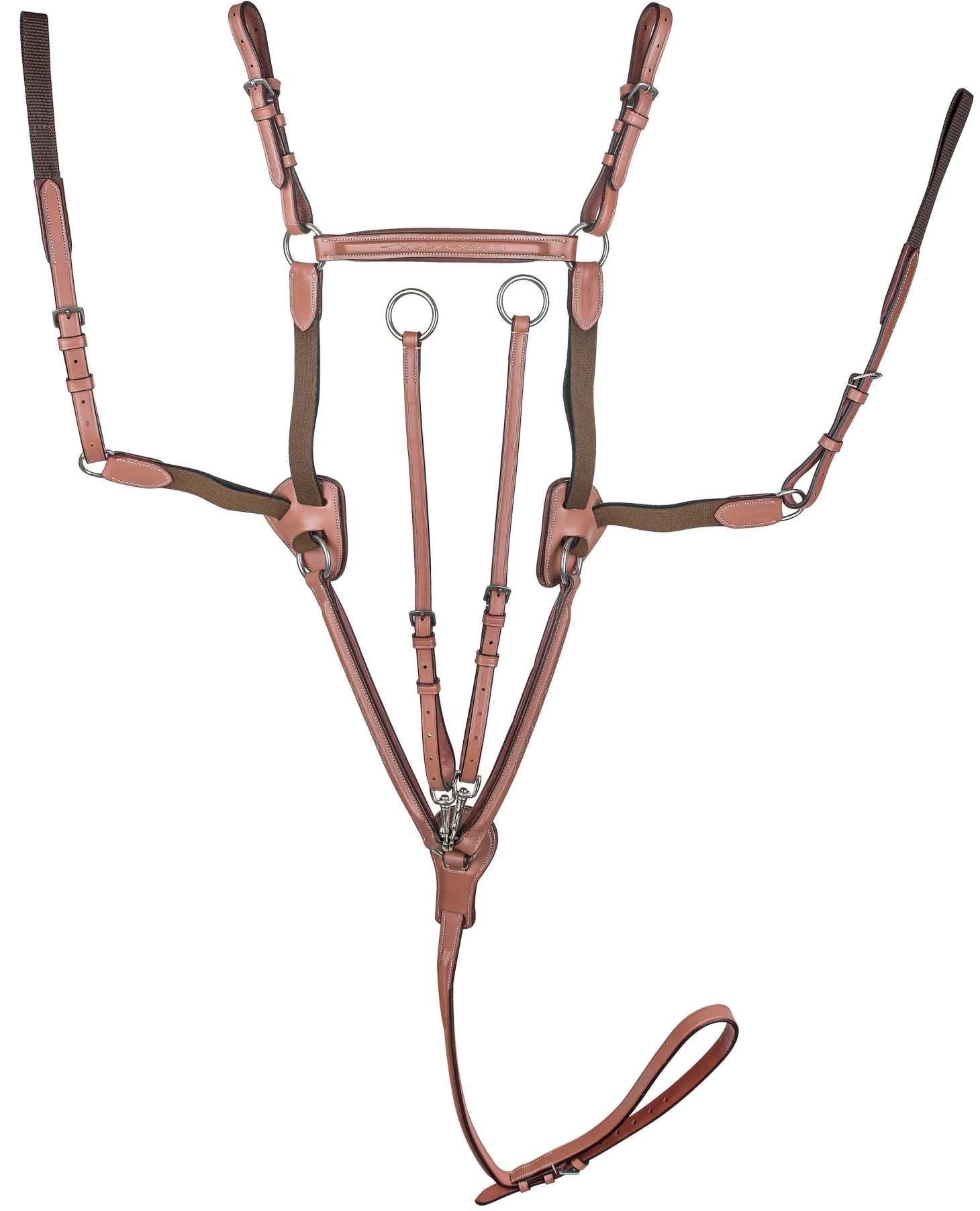 Laureate by Henri de Rivel Raised Fancy-Stitched 5-Point Breastplate with Running Attachment