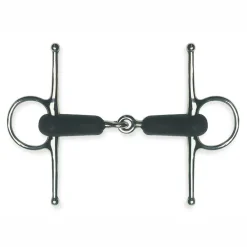 Metalab Jointed Rubber Full Cheek Snaffle Bit