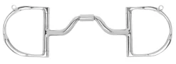 Myler® Ported Barrel Medium English D-Ring MB 33 with Hooks