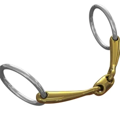 Neue Schule Pony Tranz Angled Lozenge Loose Ring Bit - 10 mm mouth; 45 mm rings