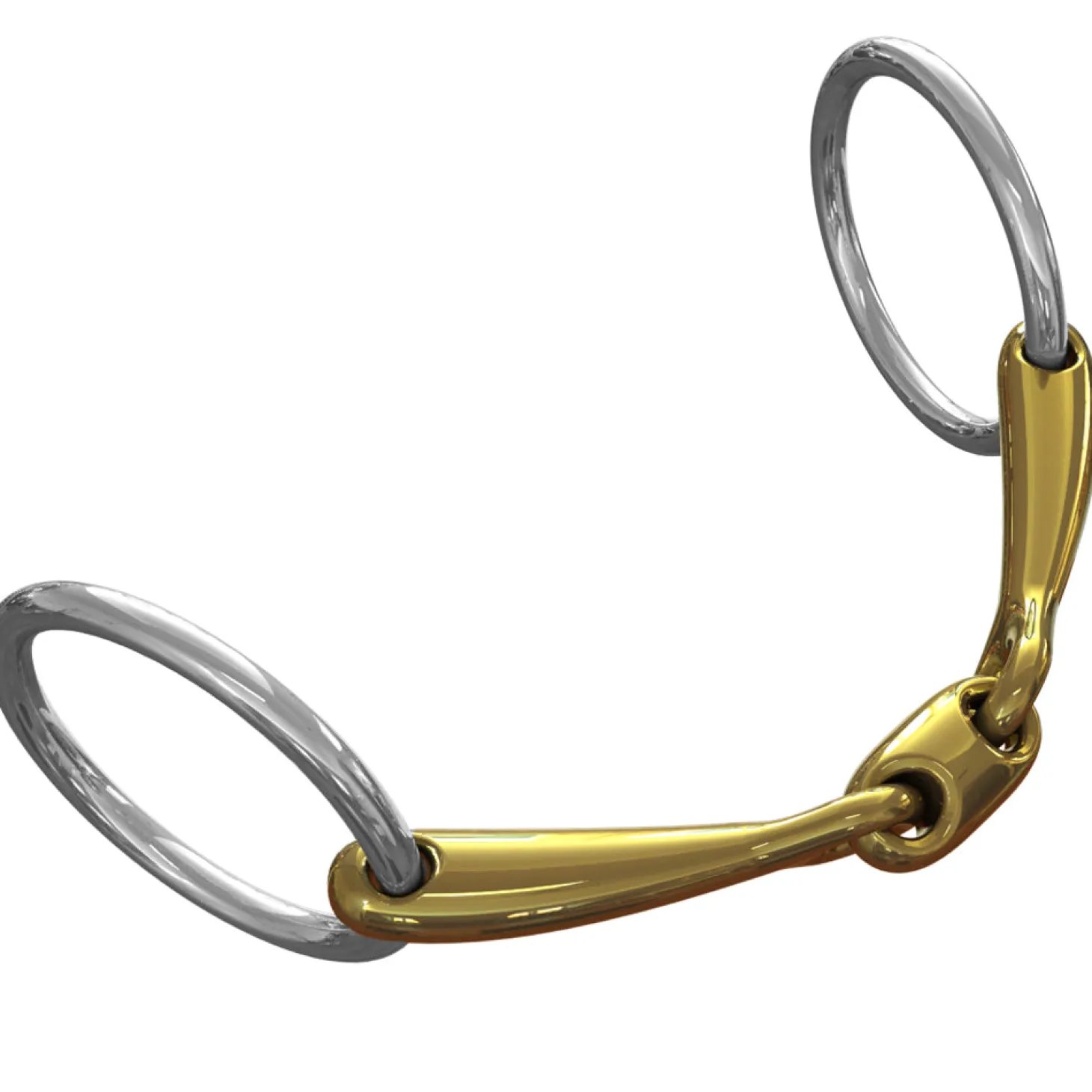 Neue Schule Pony Tranz Angled Lozenge Loose Ring Bit - 10 mm mouth; 45 mm rings