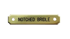 Notched Corner Bridle Nameplate