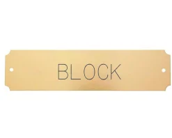 Notched Stall Plate - 3 lines