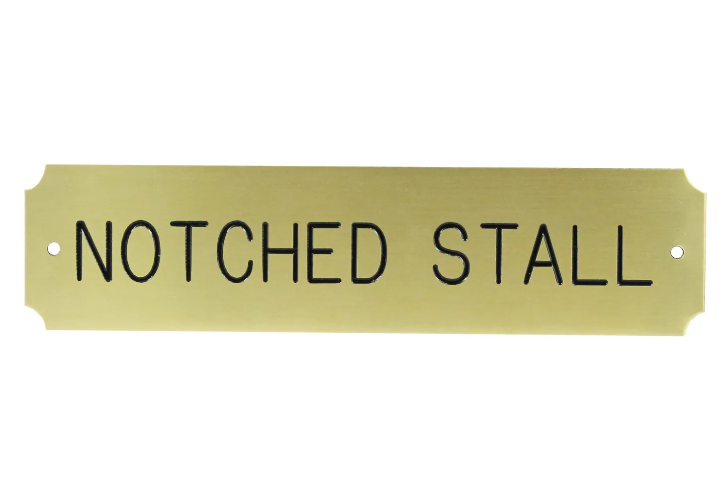 Notched Stall Plate - 3 lines