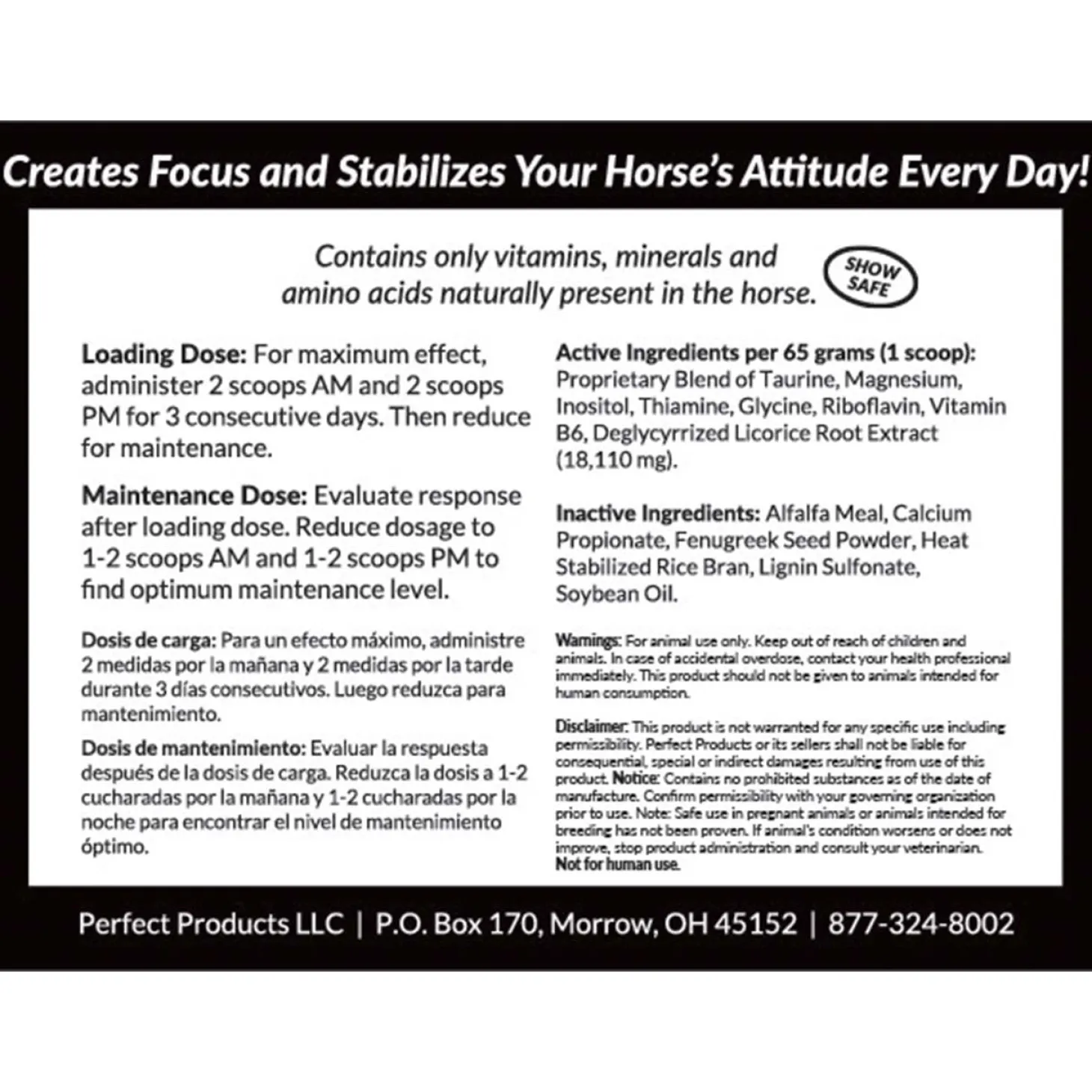 Perfect Products Perfect Prep EQ™ Training Day+ Calming Pellets, 10 Pounds