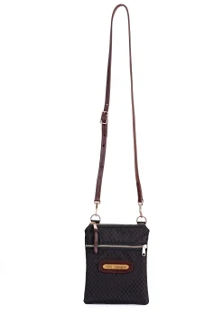 Perri’s® Champion Crossbody Bag with Leather Accents and Nameplate