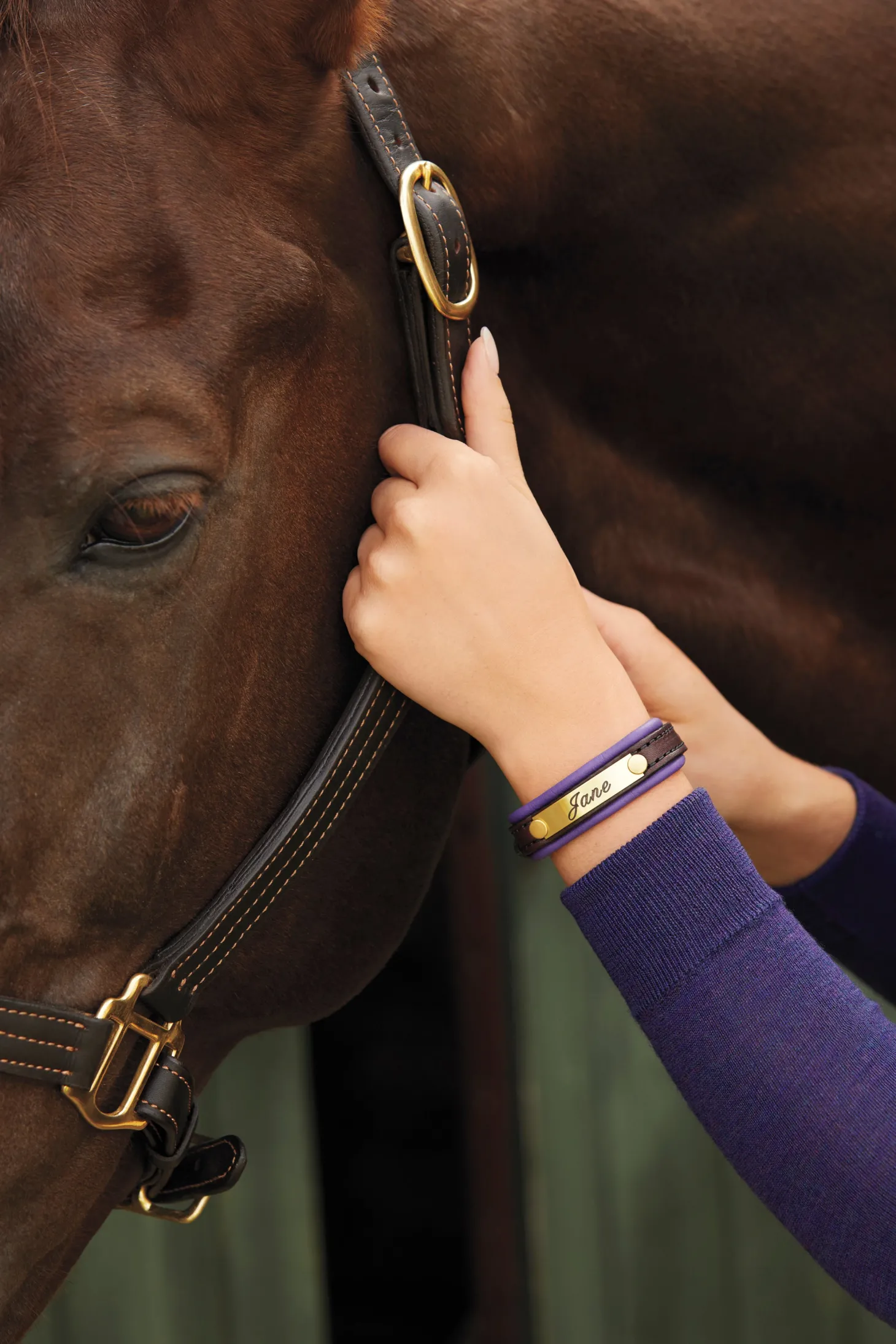 Perri’s® Padded Leather Nameplate Bracelet