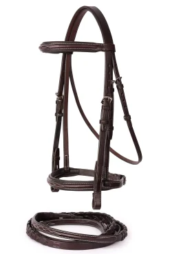 Perri’s® Professional Fancy-Stitched Leather Bridle