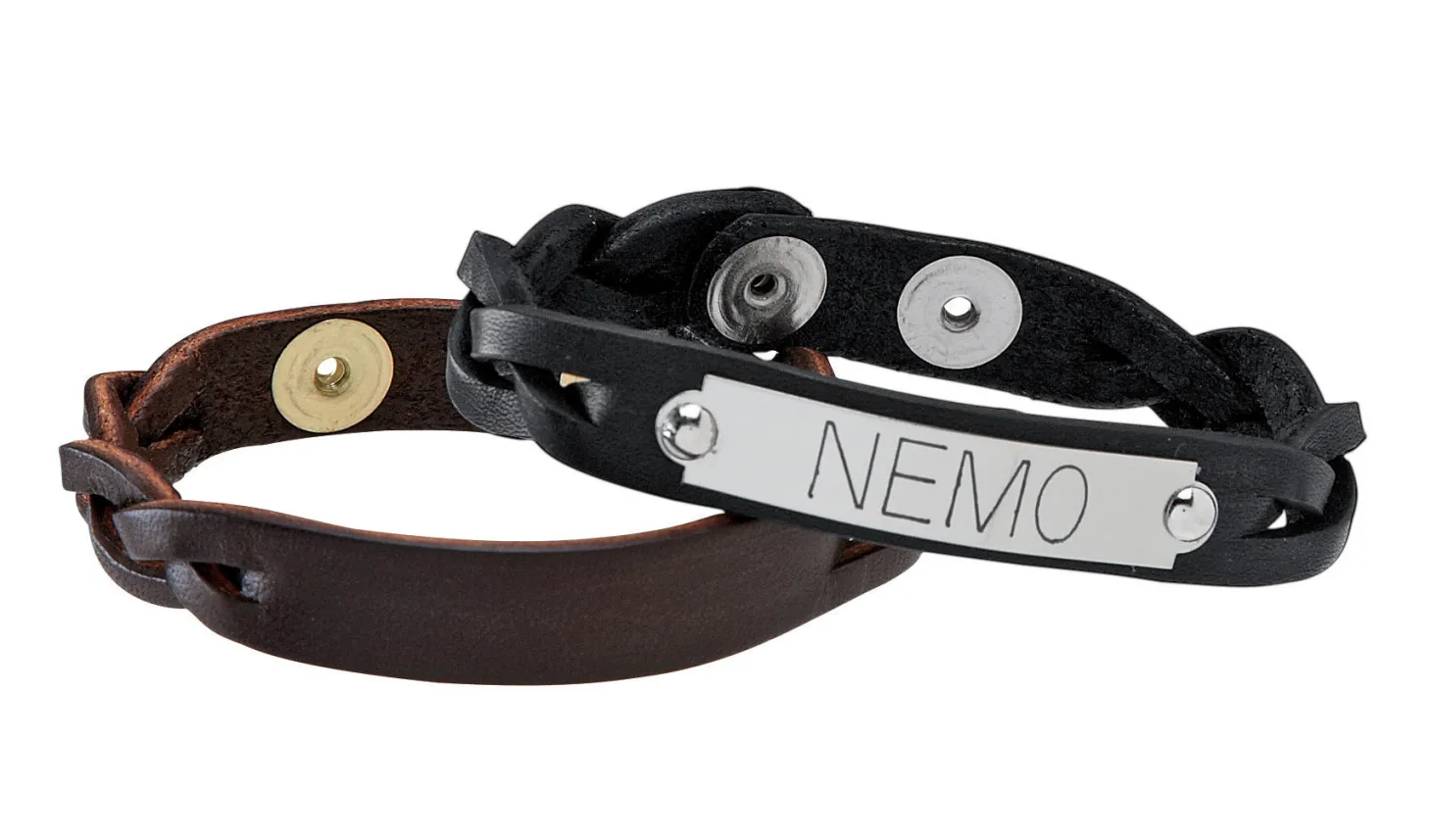 Perri’s® Braided Leather Nameplate Bracelet