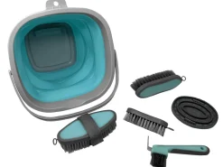 5-Piece Grooming Kit with Collapsible Bucket