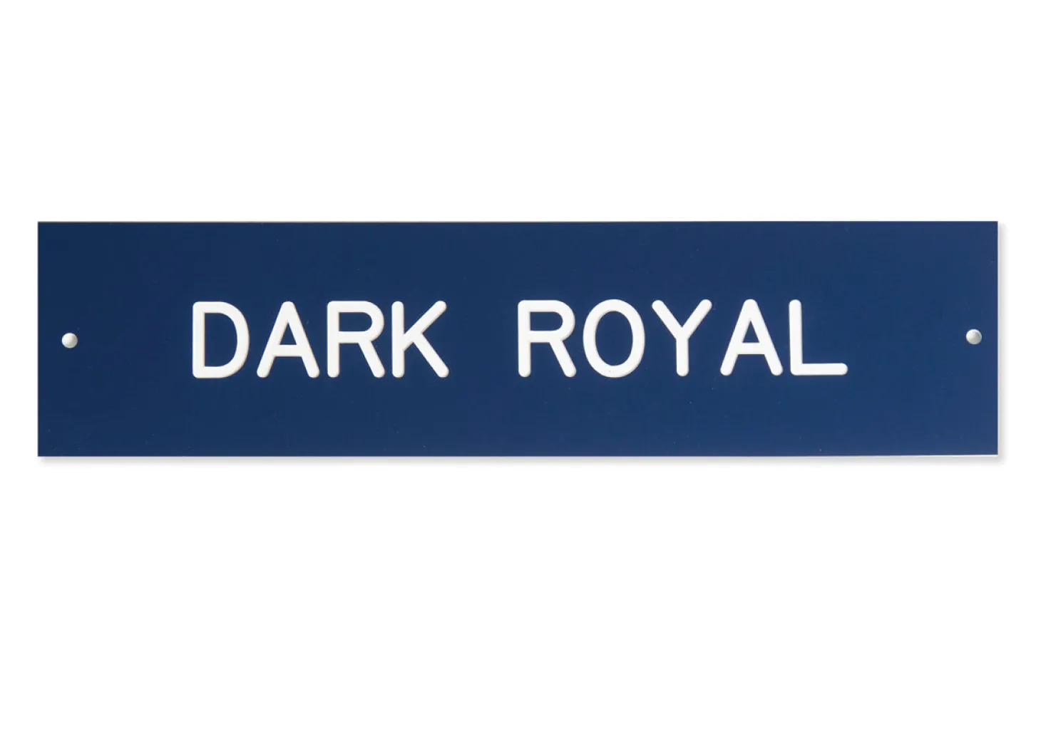 Plastic Stall Plate - 1 or 2 lines