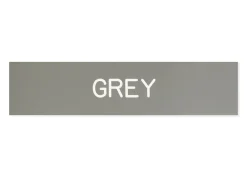 Plastic Stall Plate - 1 or 2 lines