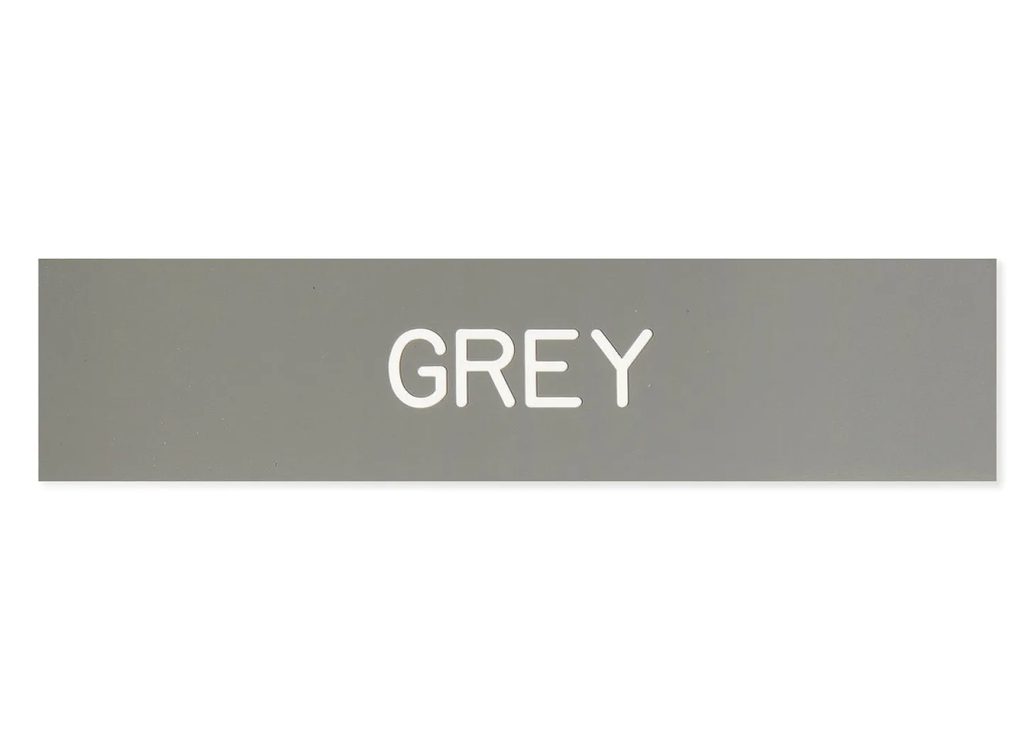 Plastic Stall Plate - 1 or 2 lines