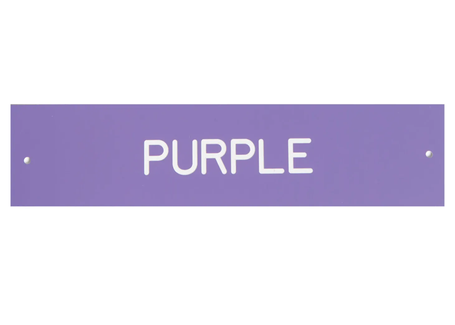 Plastic Stall Plate - 1 or 2 lines