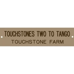 Plastic Stall Plate - 1 or 2 lines